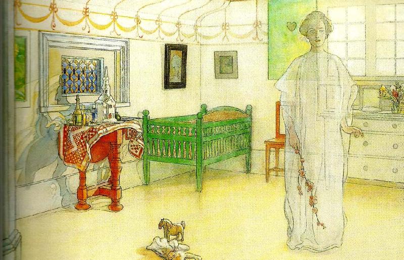 Carl Larsson hemmets goda angel oil painting image